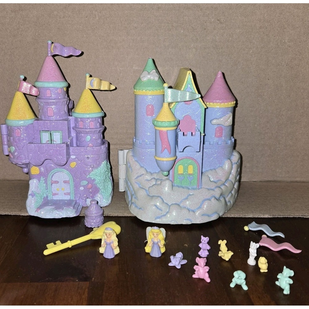 Lot Of 2 Trendmasters Star Castles Fairly Tales Polly Pocket Type Playsets